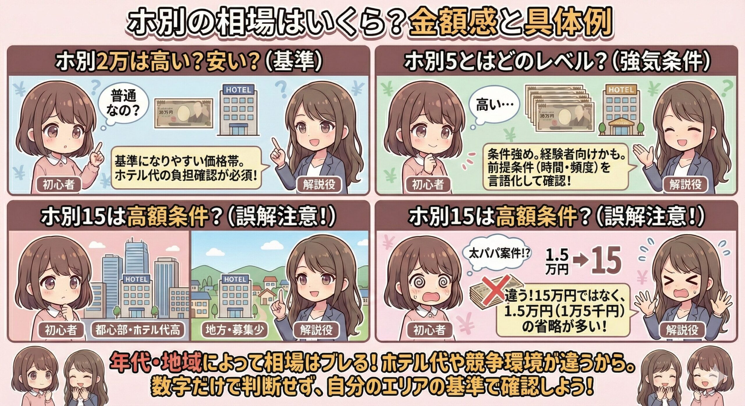 パパ活ホ別相場