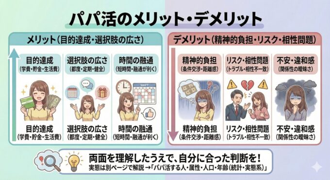 パパ活のメリット