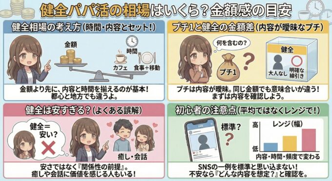 健全パパ活相場